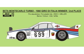 Transkit – Lancia Beta Montecarlo Turbo - 1980 Giro d'Italia # 698 / 699 1/24